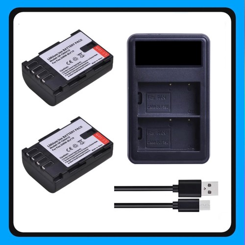 Cargador Dual Para Baterías De Cámara Panasonic DMW-BLF19 - Compatible Con Lumix GH5, G9, GH4 Y Más, Con Cable USB-C