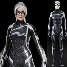 Black Cat Jumpsuit Felicia Hardy Bodysuit Cosplay Costume Halloween Zentai Party