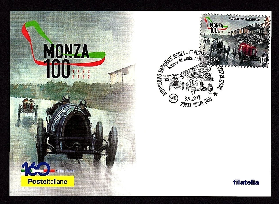 Italia 2022 : Autodromo di Monza - Cartolina Ufficiale Poste Italiane
