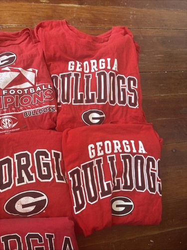 GEORGIA BULLDOGS LOT Bundle Of T Shirts 7 Size Large Nike Champion Fanatics - Picture 4 of 5