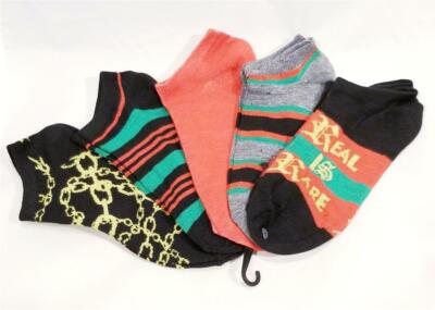 New Womens Totally Sox ''Real Is Rare'' 5 Pair Multi Pack No Show Socks - NWT