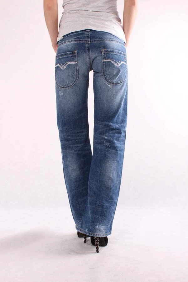 NEU DAMEN JEANS REPLAY WV410C 278 500 009 JIVE, Schlaghose, Trousers, Denim - Bild 4 von 4