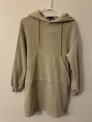 7 For All Mankind Grey Oversized Dress Sweatshirt Hoodie Size Small | eBay
