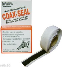 Coax Seal Moldable Plastic Sealant - Watertight Coaxial Cable Connector Tape USA