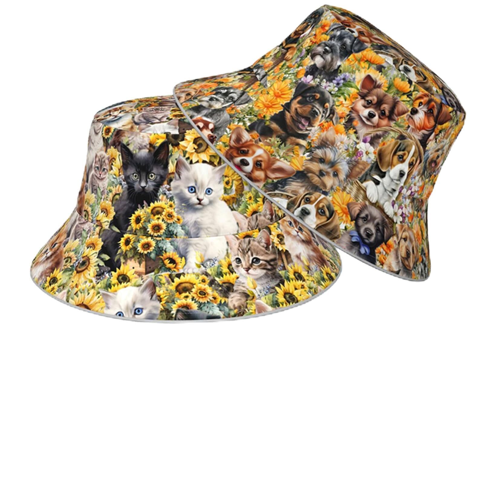 Packable Reversible Printed Bucket Hat for Men and Women Summer Hats-image