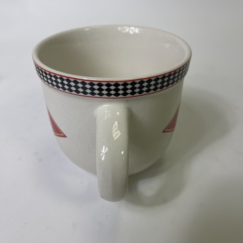 Coca Cola Coffee Mug Cup Checkered Top Gibson No Chips - Picture 3 of 5