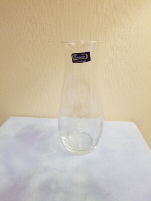 1987 Action Industries 7 Inch Hand Cut Pasabarce Glass Vase Made In Turkey