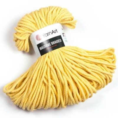 Garn Art. Makramee geflochtene Stricken/Häkeln weiche Kordel - 5 mm 67 m 250 g Farbton 754
