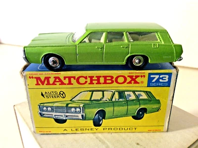 Matchbox by Lesney RW 1-75 No.73c Mercury Station Wagon *STEER* 1969 mit F1-OVP - Bild 1 von 4