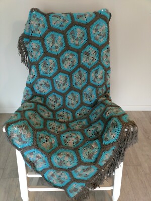 Handmade crochet afghan / throw blanket