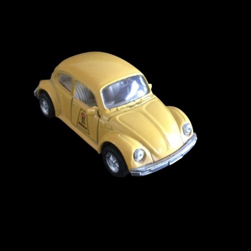 VINTAGE WELLY VW VOLKSWAGEN YELLOW 1:34-1:39 SCALE METAL - Picture 4 of 7