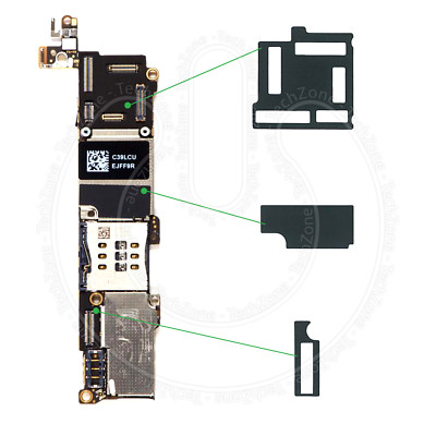 iPhone 5s Motherboard Shield Protector Anti-static Heat Sink Sticker Full  Set