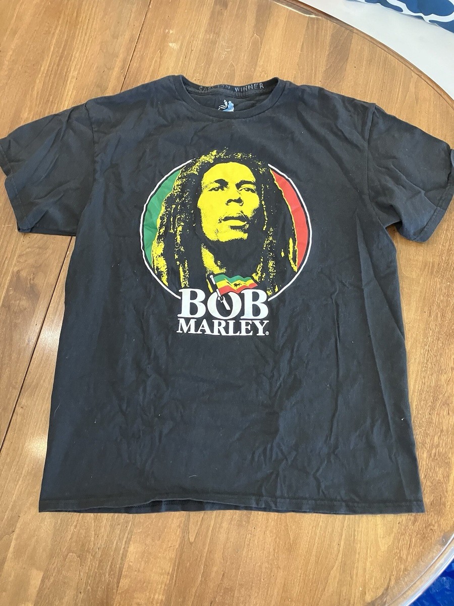 Bob Marley Reggae Zion Rootswear Black T Shirt Mens Size Large  