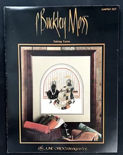 June Grigg Designs 107 Buckley Moss TAKING TURNS Cross Stitch Pattern Leaflet