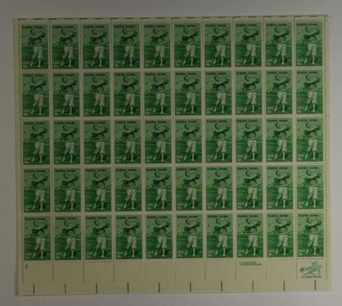 US SCOTT 1933 SHEET OF 50 BOBBY JONES STAMPS 18 CENT FACE MNH - Picture 1 of 1