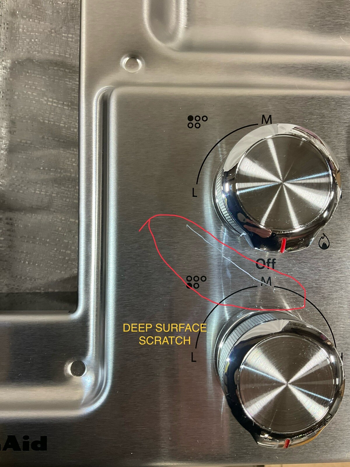 KitchenAid 36" Wide 5Burner Gas Cooktop with Downdraft Exhaust