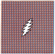 GratefuI Dead Thunder Bolts Blotter Art Perforated Sheet Paper Psychedelic 7.5"