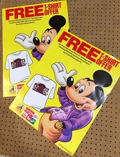 LOT DE 2 ~ AFFICHES ORIGINALES 1987 COCA ~ COLA FÊTE LES 15 ANS DISNEY -