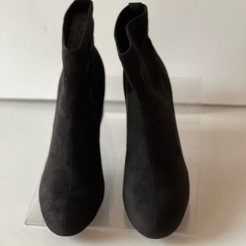 Rockport Women's Black Suede Ankle Boots Pumps Heels Oaklee, Sz 9.5 - Picture 6 of 8
