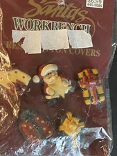 Santas Workbench Resin Button Covers Five in Package New