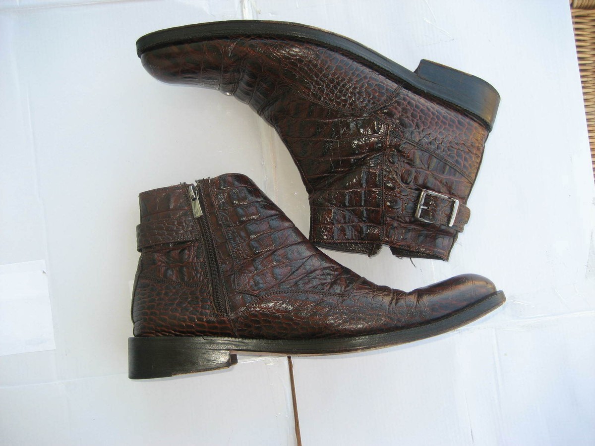 J.M. Weston Crocodile Jodhpur Bottines Ankle Boots Women in heels – J.M. Weston main image 3