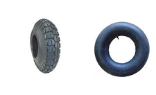 KNOBBY TIRE WITH STRAIGHT STEM TUBE  (^B103) 530X450X6 2 PLY CHENG SHIN