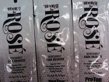 5 PACKETS PROTAN HOORAY FOR ROSE DARK BRONZER TANNING LOTION