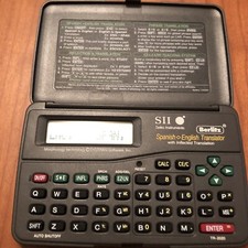 Seiko Instruments SII TR-2020 Spanish to English Translator -For Parts Or Repair