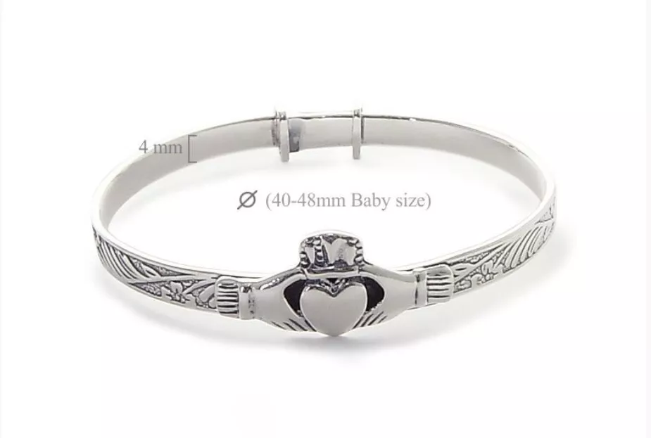 Claddagh christening bracelets sale