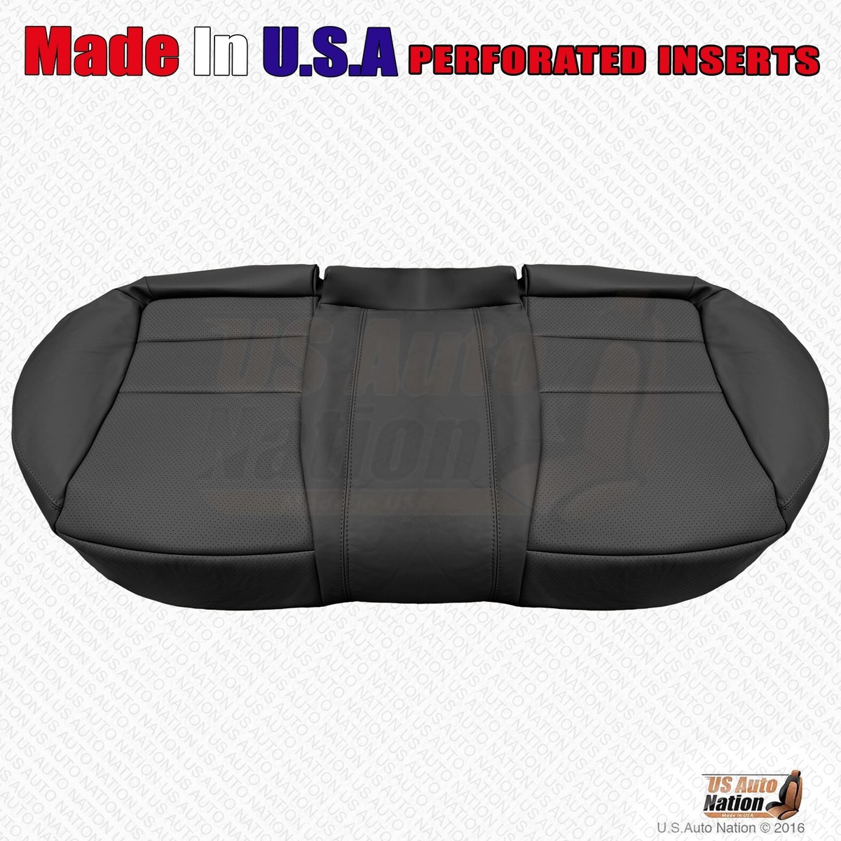 2004-2008 Acura TSX Rear Bench Bottom Leather Seat Cover Black