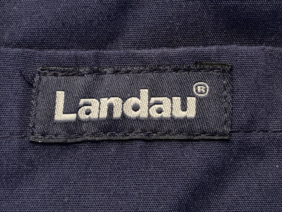 Calça Landau Scrubs azul escuro unissex grande serve 44 x 32 enfermeira médica veterinária dental - Imagem 2 de 4