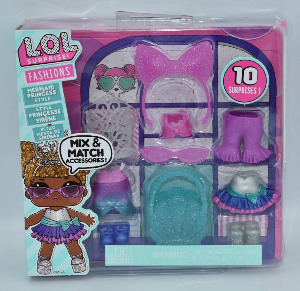 LOL Surprise Fashion Packs Mermaid Princess Style Mix Match