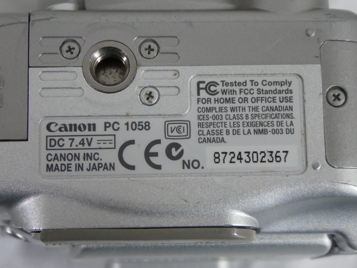 Canon PC 1058 Power Shot S1IS Ultrasonic 3.2 Mega Pixels 10X