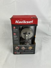Kwikset Uptown Round Single Cylinder Deadbolt SmartKey Satin Nickel 92580-016