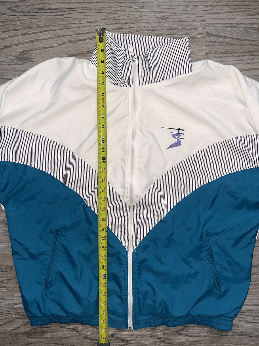 Vintage Adidas Stefan Edberg Tennis Track Jacket Blue Men's Size