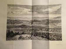 Saro CUCINOTTA (1830-1871) GRAVURE BATAILLES CIMBRES ITALIA MESSINA SICILIA 1870