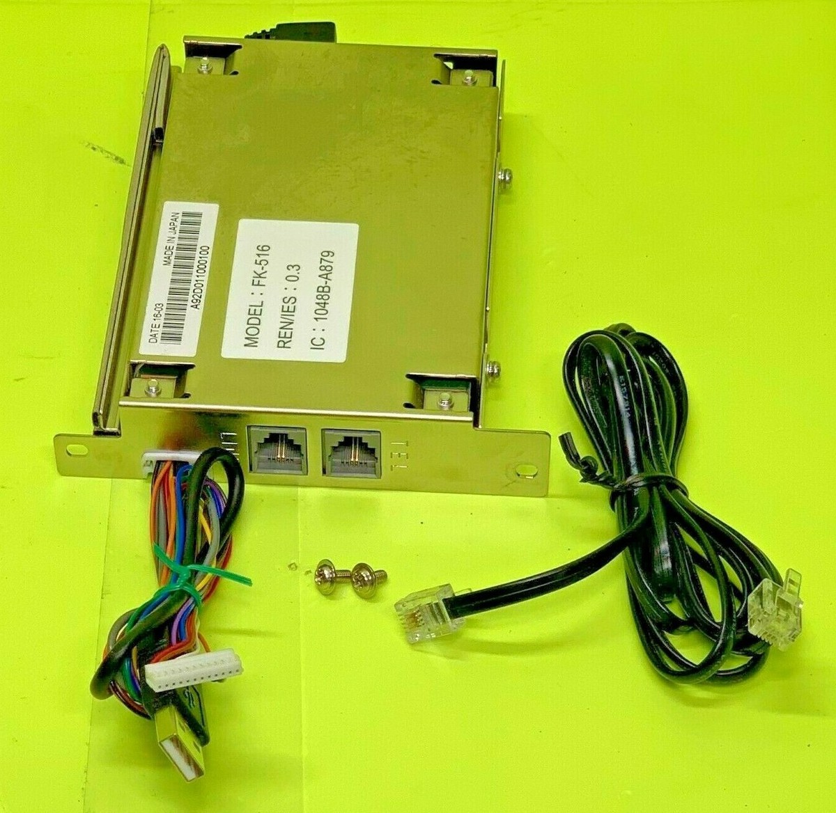 Konica Minolta FK-516 Fax Kit Board For Bizhub 808 & 958 | eBay