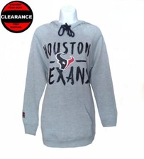 NFL Womens Apparel  HOUSTON TEXANS Ladies Tie-Neck Hooded Team Sweatshirt, MED