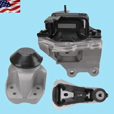 3pcs Engine Motor & Transmission Mounts for Ford Explorer 2016-2019 V6 3.5L Auto