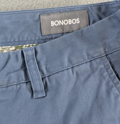 Bonobos Washed Chinos Mens 31x32 Blue Slate Cotton Straight Fit Casual Pants