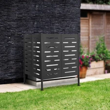 Air Conditioner Fence, Iron Outdoor Equipment Enclosure, Outside Privacy Fence