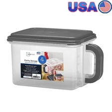 Medium Food Storage Canister W/ Handle Pour Spout Ergonomic Design BPA Free New