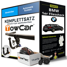 F�r BMW 1er Fliessheck F40 Anh�ngerkupplung abnehmbar +eSatz 13pol 19- Set