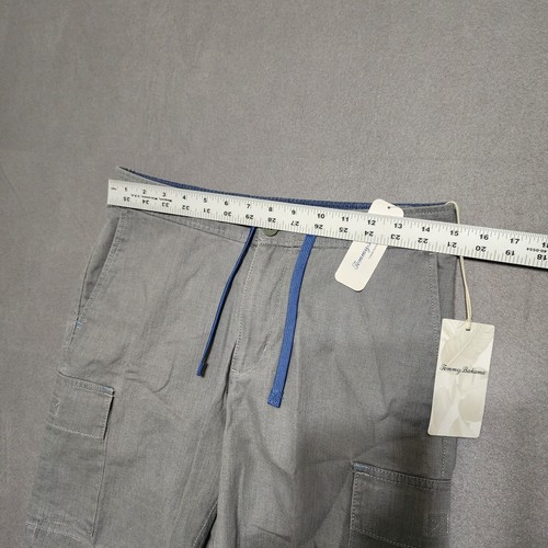 Short homme Tommy Bahama neuf en lin In Paradise Cargo 9 pouces à l'ombre taille S - Photo 2/14