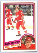 1984-85 O-Pee-Chee Eddie Johnstone Detroit Red Wings #55