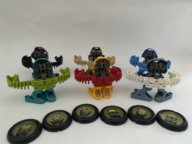 2001 McDonalds Lego Bionicle TOHUNGA - Toa Matoran Set with 6 Discs Complete