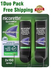 Nicorette Quickmist Duo, 2 x 150 sprays , Freshmint -FREE SHIPPING