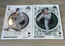 2022 Panini Mosaic - Aces Max Scherzer Grew Prizm / Brandon Woodruff Base