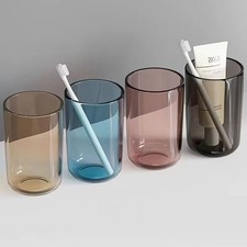 Thickened Toothbrush Cup Transparent Household Cups New Mouthwash Cup
