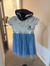 Bluey Girls Hooded Tutu Dress Size XL 14 